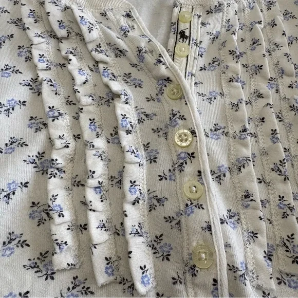 Ralph Lauren Floral Nightgown Ditzy Cottagecore Longsleeve Cotton Size XL - Picture 6 of 14